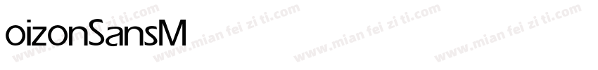 oizonSans Medium字体转换